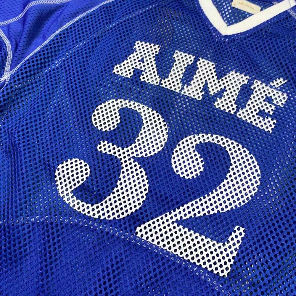 Aimé Leon Dore Royal Blue Mesh Jersey with White Number 32